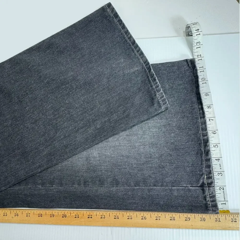 Avenue Blues Straight Leg Jeans High Rise Dark Wash Women 26 - Picture 10 of 13